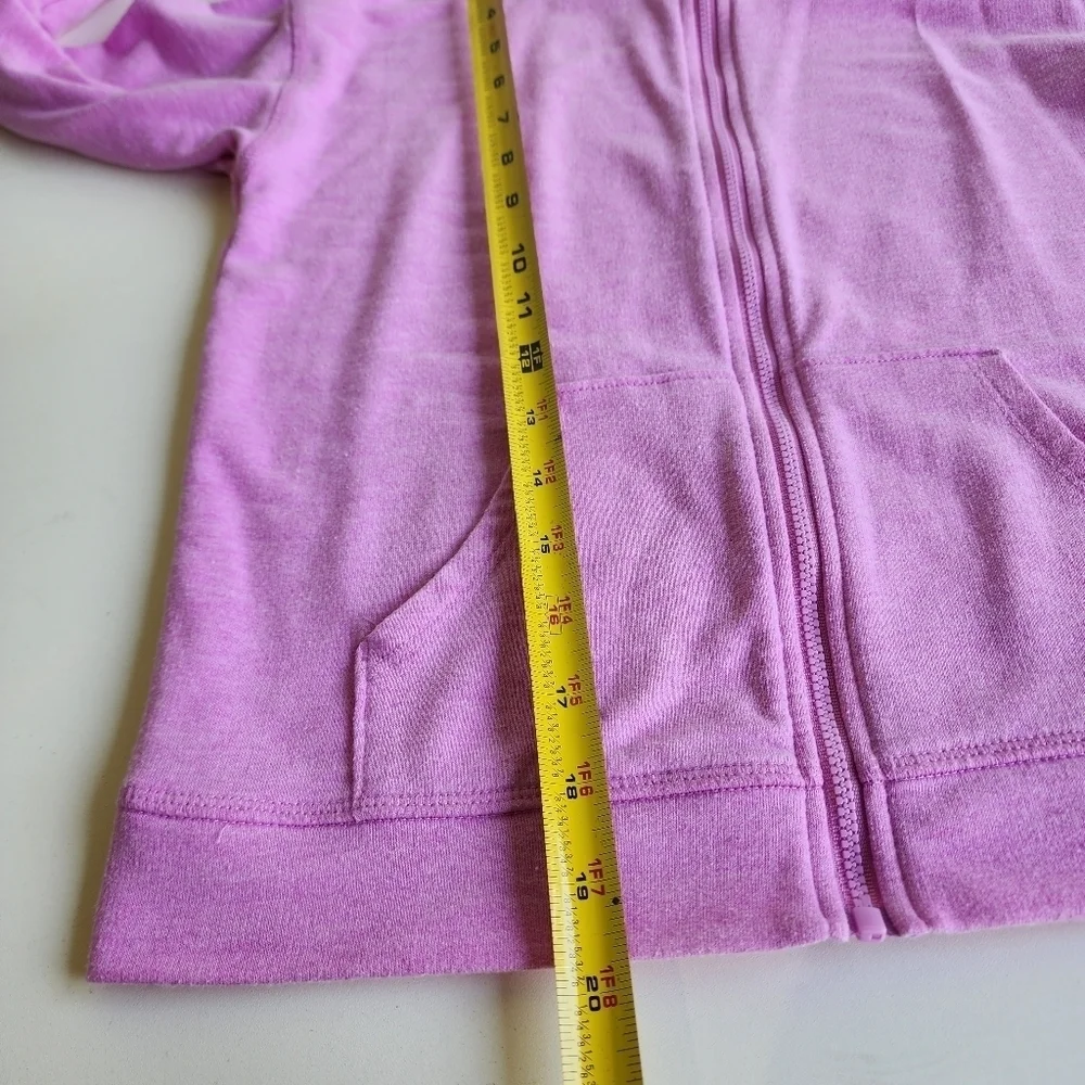 JUMPING BEANS Active Lighweight Full ZIP HOODIE GIRLS Sweatshirt PURPLE Sz 10